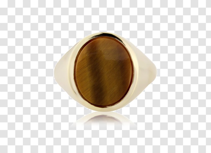 Ring Tiger's Eye Signet Gold Transparent PNG