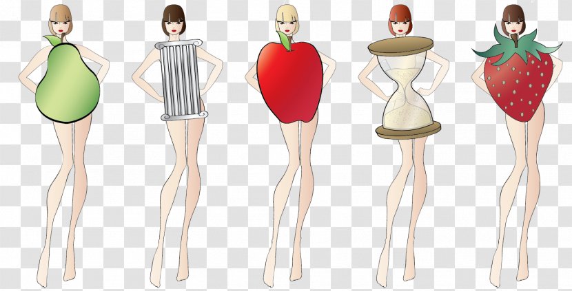 Female Body Shape Human Woman Waist - Dress - 16 Material Net Transparent PNG