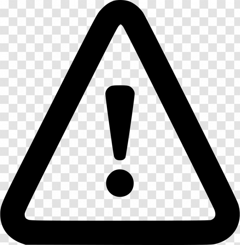 Warning Sign Clip Art Traffic - Symbol - Attention Outline Transparent PNG