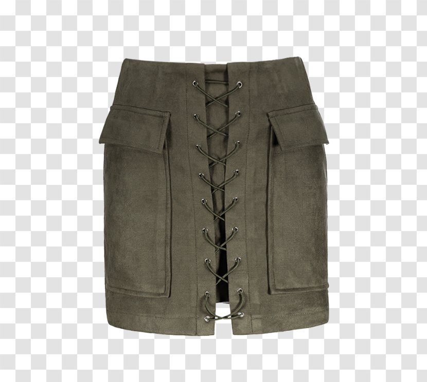 Bermuda Shorts Miniskirt Denim Skirt Suede - Belt - Mini Transparent PNG