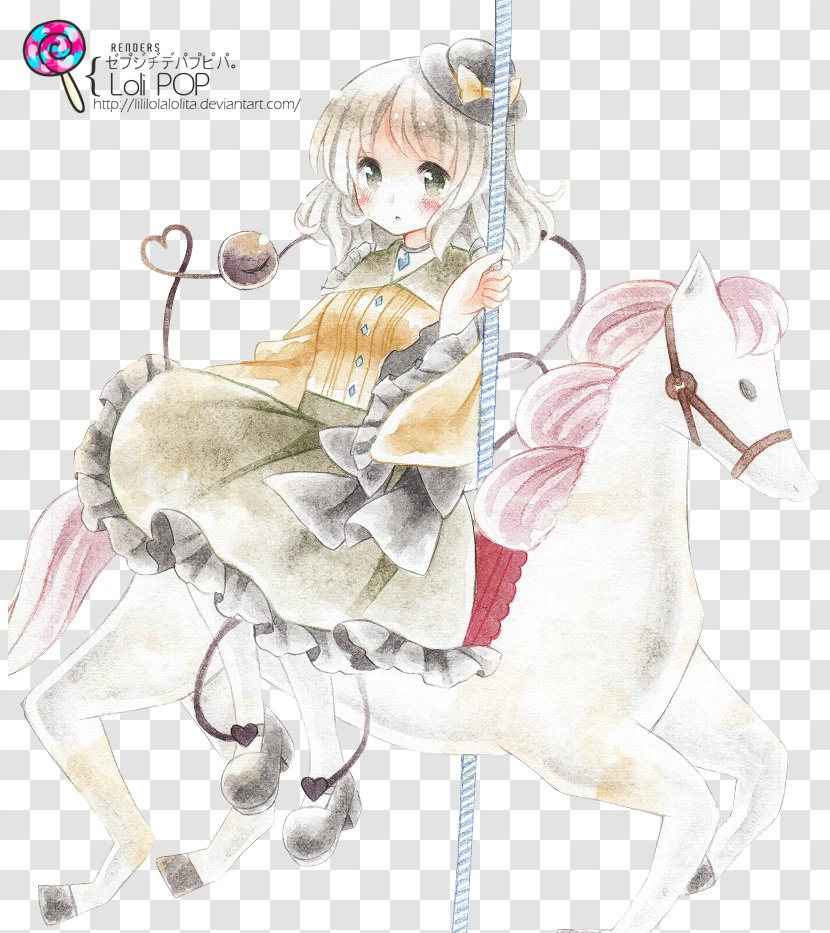 Art Carousel Horse Watercolor Painting - Flower Transparent PNG