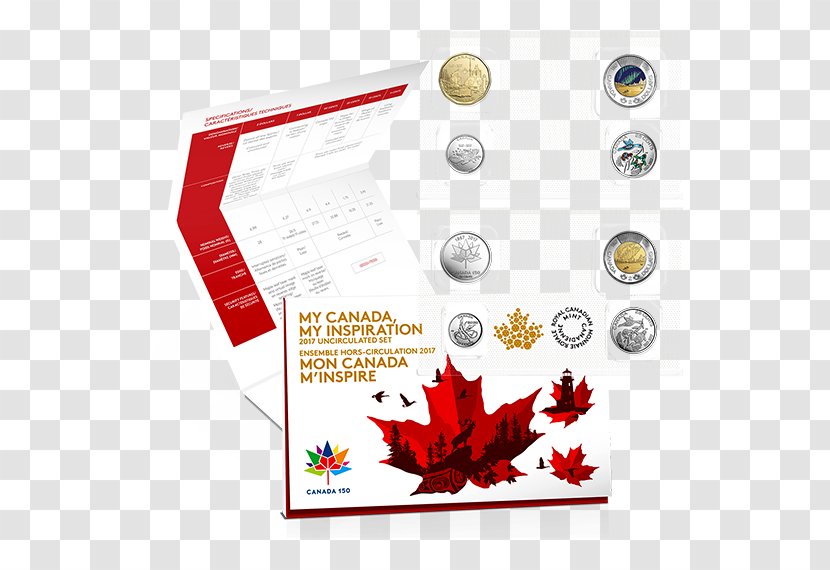 150th Anniversary Of Canada Uncirculated Coin Set - Royal Canadian Mint Transparent PNG