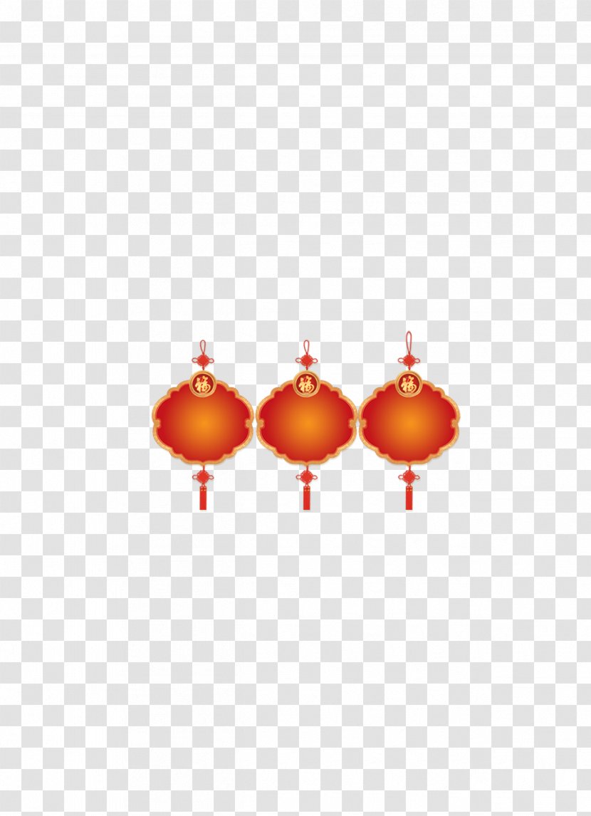 Lantern Festival Chinese New Year High-definition Television - Gratis - Red Lanterns Decorated HD Free Matting Material Transparent PNG