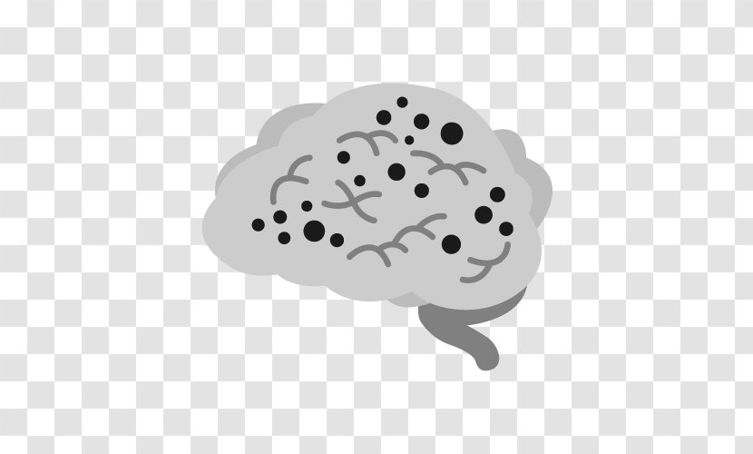 Alzheimer's Disease Brain Cerebral Atrophy Medicine Medical Diagnosis - Silhouette Transparent PNG