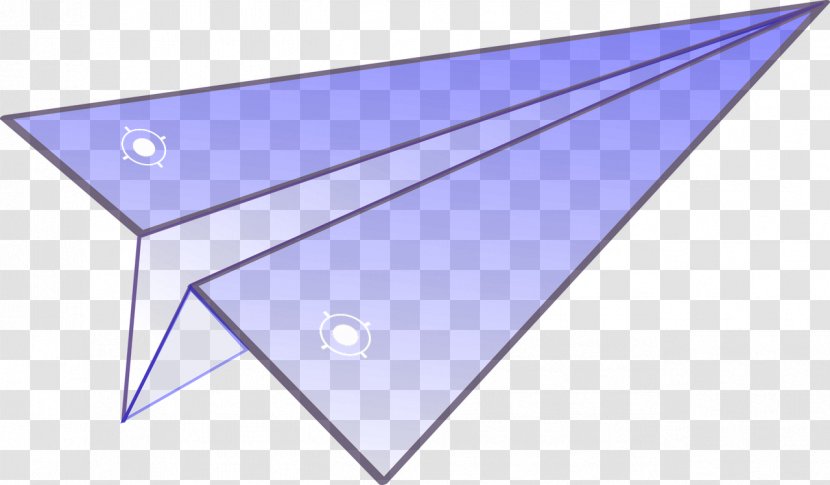 Paper Plane Airplane Fixed-wing Aircraft - Wing Transparent PNG