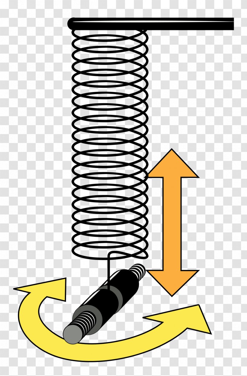 Wilberforce Pendulum Oscillation Clock Spring - Physicist - Physics Transparent PNG