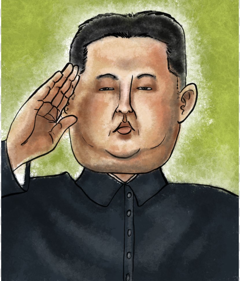 Kim Jong-un North Korea Portrait Drawing - Man Transparent PNG