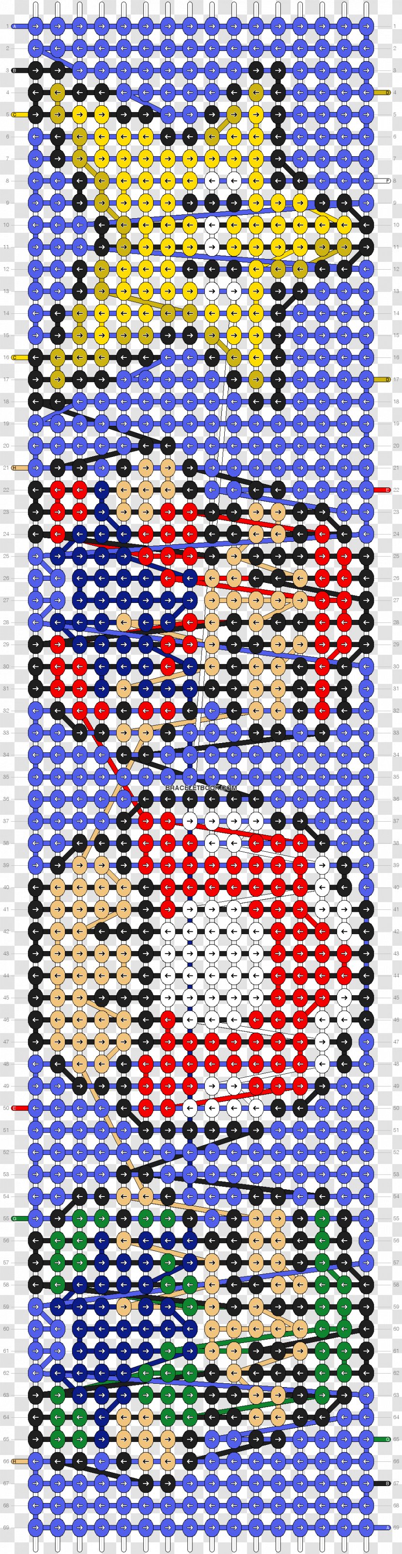 Pattern Bracelet Mario Bros. Macramé Luigi - Blue - Bros Transparent PNG