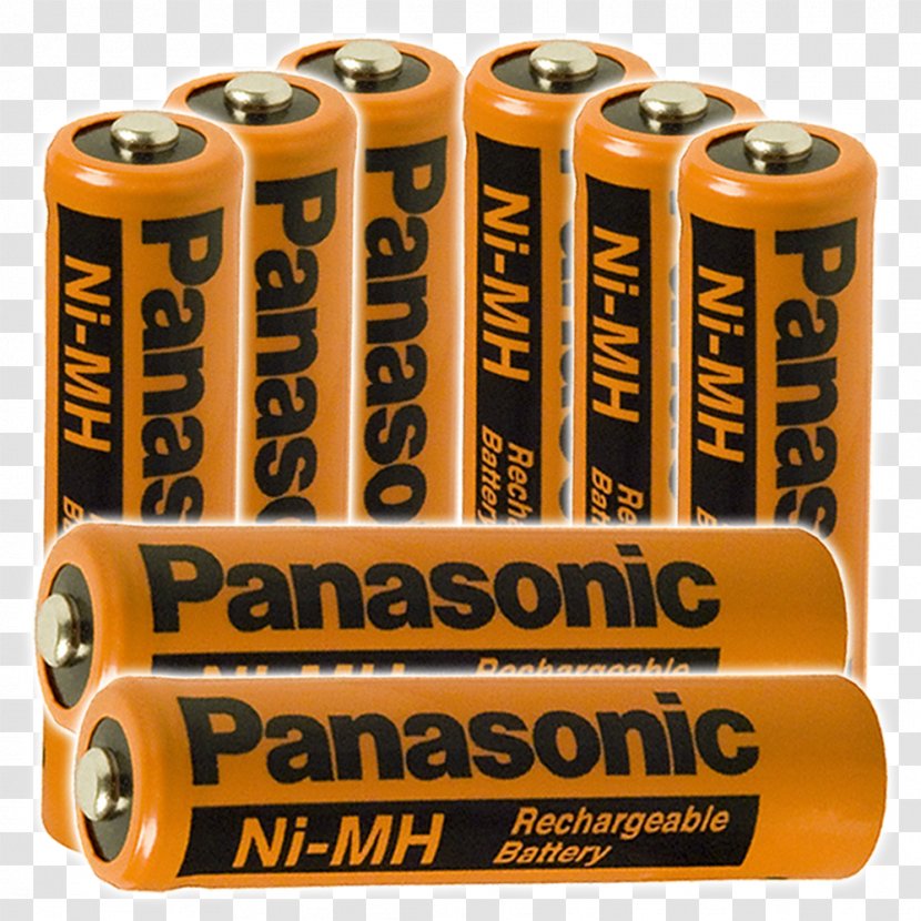 Electric Battery Rechargeable AAA Nickel–metal Hydride Panasonic - Cylinder - Nymh 2 Transparent PNG