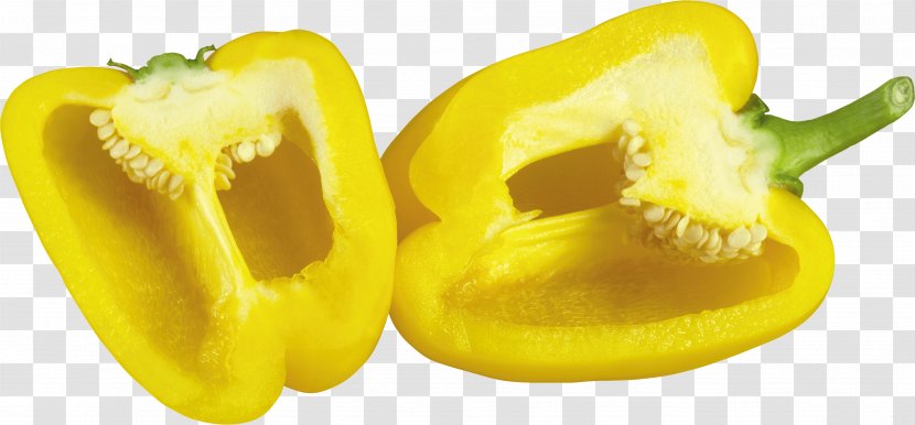 Bell Pepper Chili Yellow - Capsicum Annuum - Image Transparent PNG