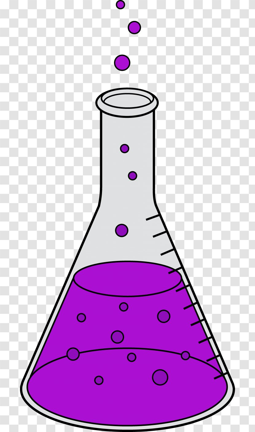 Beaker Cartoon - Violet - Cone Flask Transparent PNG