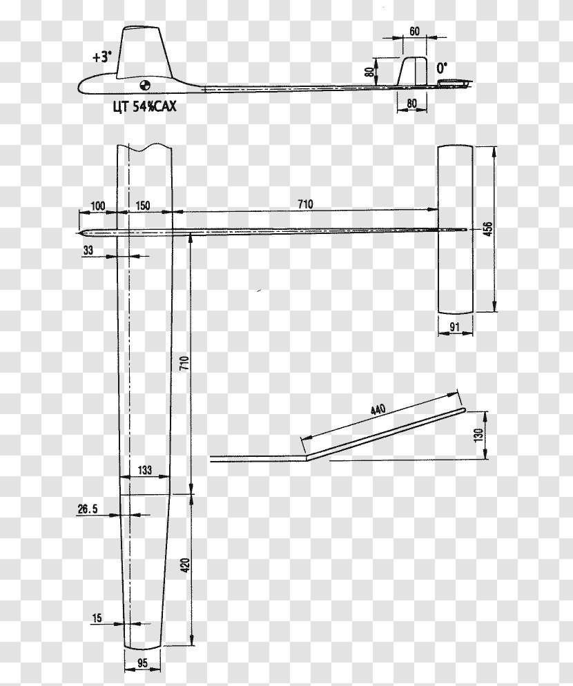 Technical Drawing Glider Modell Ala Diagram - Area - Planer Transparent PNG