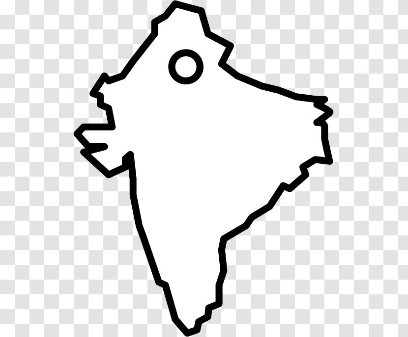 India Drawing Art - Black Transparent PNG