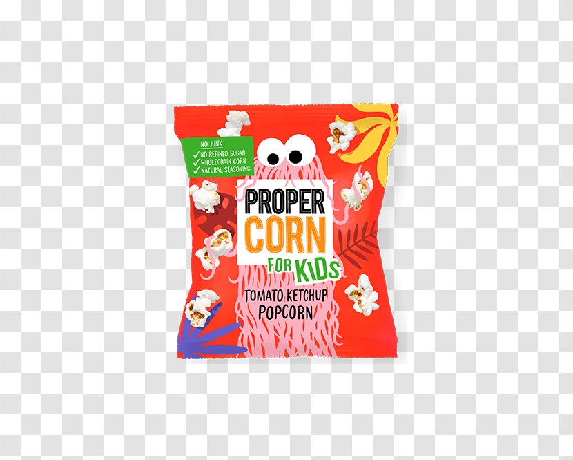 Propercorn For Kids Tomato Ketchup Popcorn Multipack - Fiery Worcester Sauce & Sundried (20g) Simply Sweet MultipackPopcorn Transparent PNG