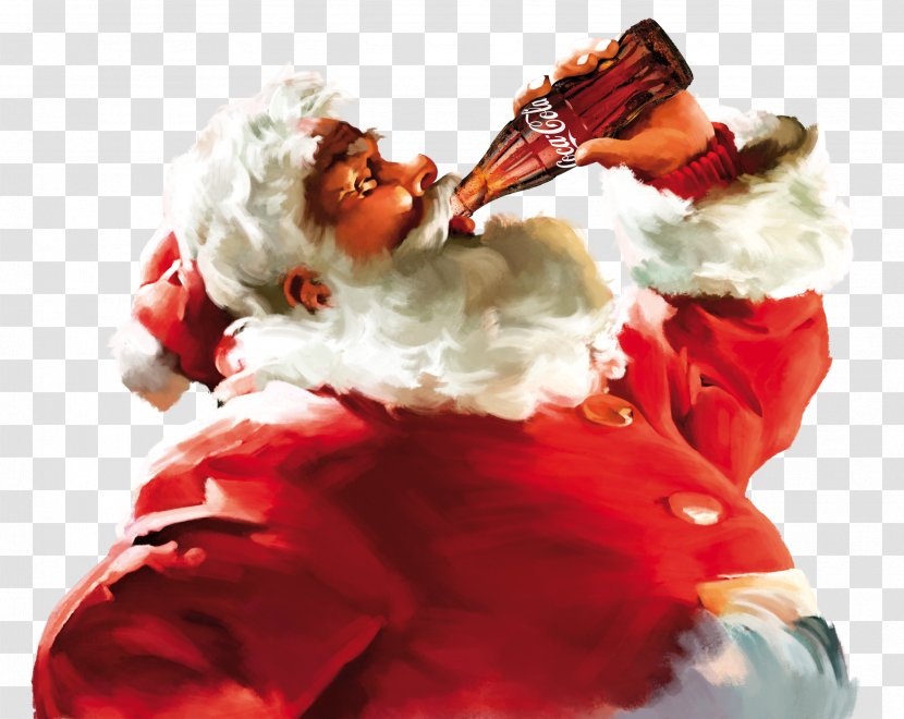 Coca-Cola Fizzy Drinks Desktop Wallpaper Santa Claus - Christmas Transparent PNG