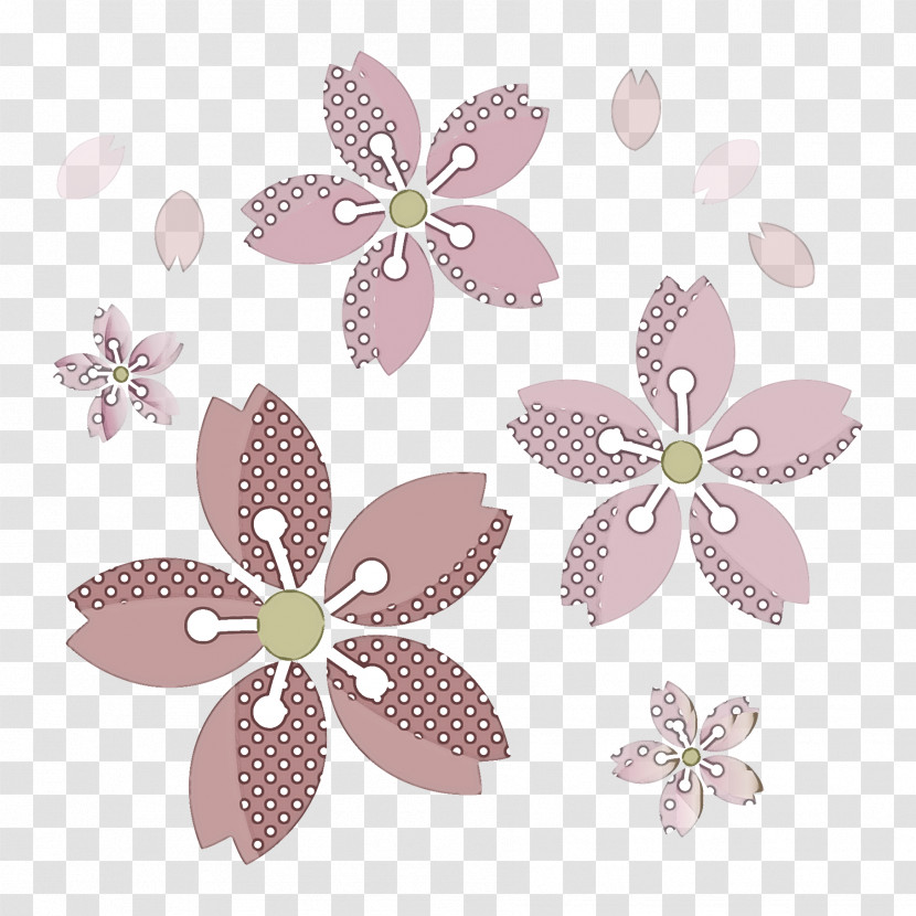 Pink Plant Petal Flower Pattern Transparent PNG
