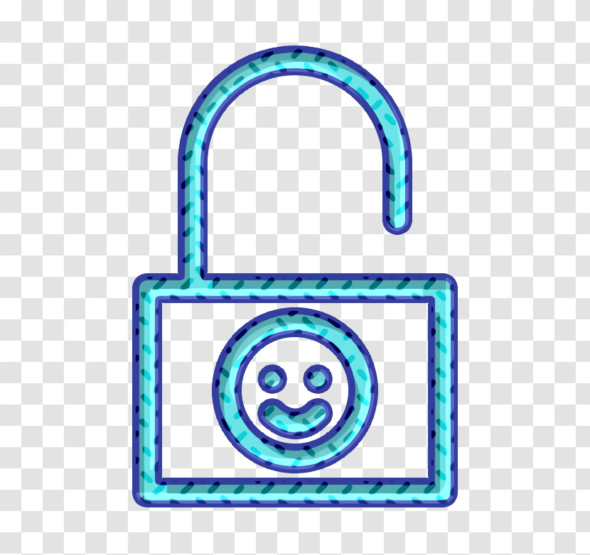 Face Icon Lock Icon Padlock Icon Transparent PNG