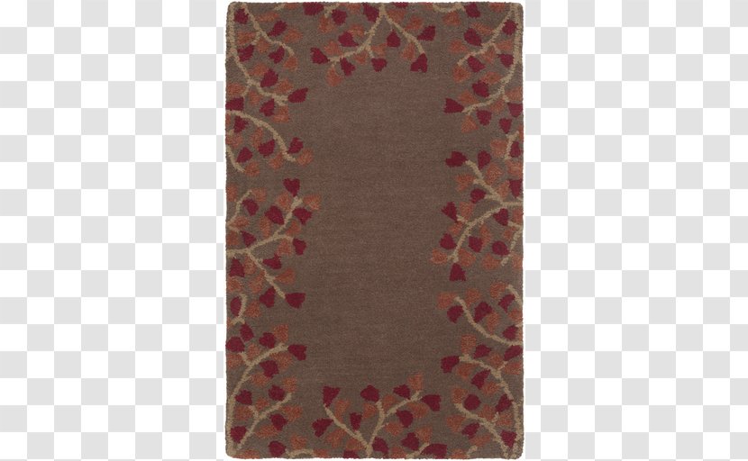 Red Rectangle Brown Place Mats Carpet - Textile - Orange Candy House Transparent PNG
