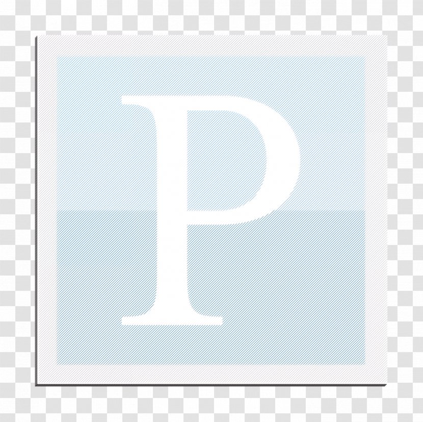 Pandora Icon - Electric Blue Symbol Transparent PNG