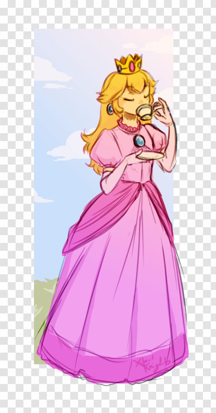 Fairy Gown Cartoon Pink M - Frame - Princess And Knight Transparent PNG