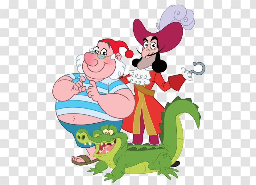 Captain Hook Smee Peeter Paan Neverland Character - Jake And The Never Land Pirates - Piracy Transparent PNG