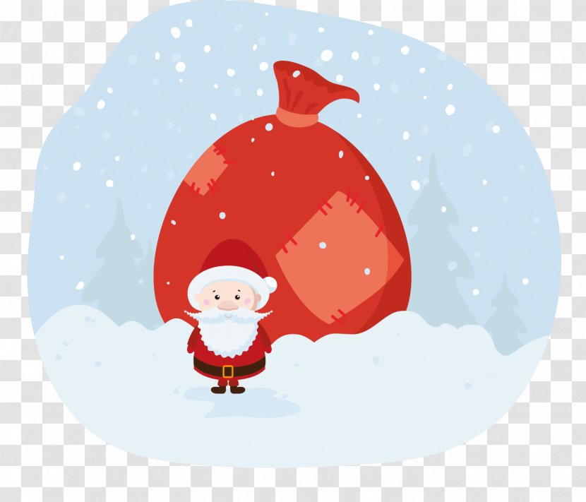 Santa Claus Bag - Gift Bags Transparent PNG