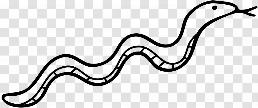 Snake Black And White Drawing Clip Art - Hanging Board Transparent PNG