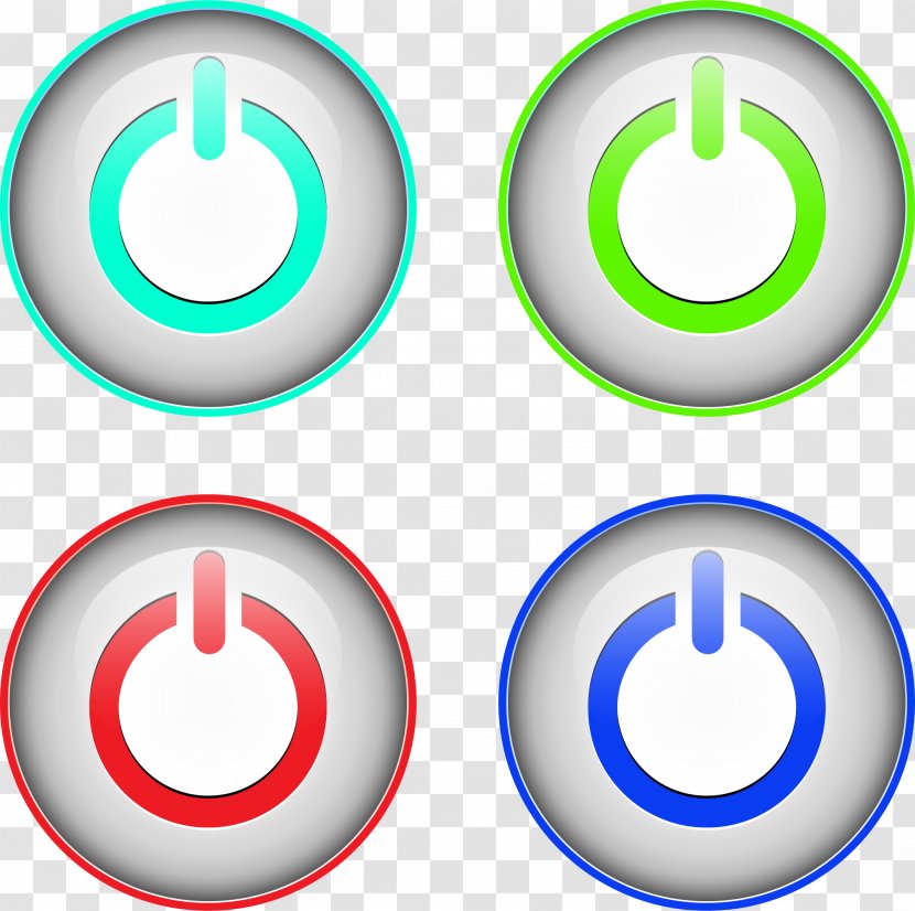 Switched-mode Power Supply Push-button Icon - Electronics - Button Vector Design Transparent PNG