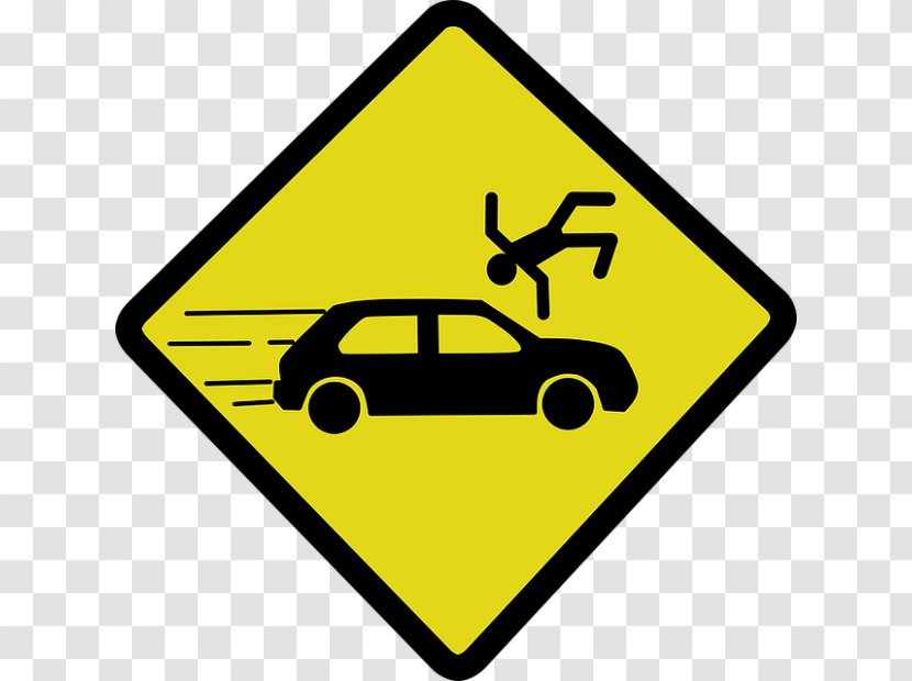 Car Traffic Collision Clip Art - Sign Transparent PNG