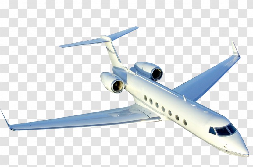 Airplane Aircraft Flight Business Jet Air Charter - Airport Transparent PNG