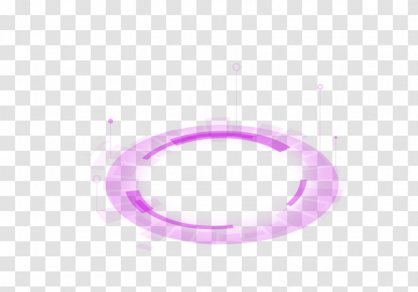 Purple Fresh Circle Effect Element - Symbol Transparent PNG