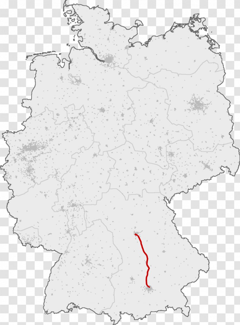 Bundesautobahn 59 7 48 40 - Map - Munich Transparent PNG