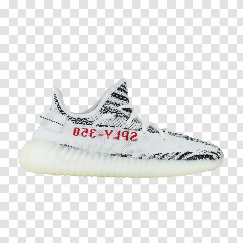 Adidas Yeezy Sneakers Shoe Zebra - Basketball Transparent PNG