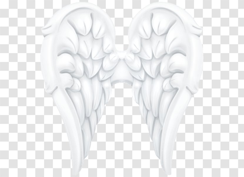 Angel Clip Art - Silhouette - White Wings Transparent PNG