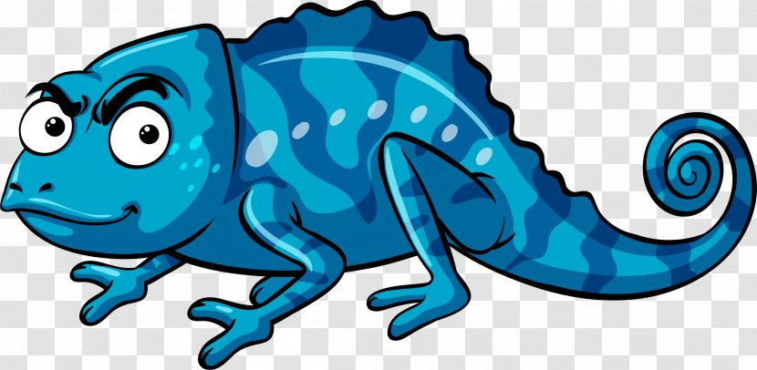 Lizard Stock Illustration Reptile - Amphibian - Angry Blue Transparent PNG