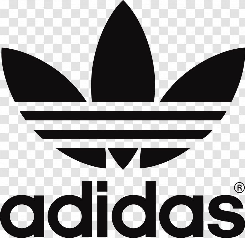 Adidas Originals Foot Locker Three Stripes Logo - Black And White Transparent PNG