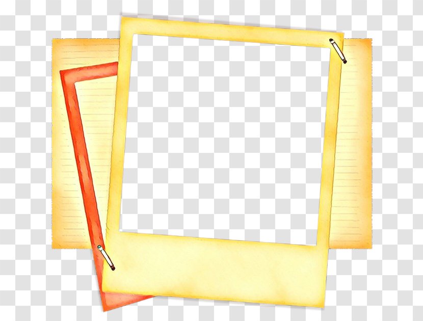 Background Yellow Frame - Picture Material Transparent PNG