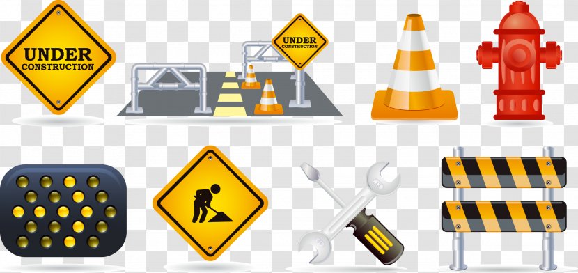 Traffic Sign Cone - Light - Construction Site Equipment Tools Transparent PNG