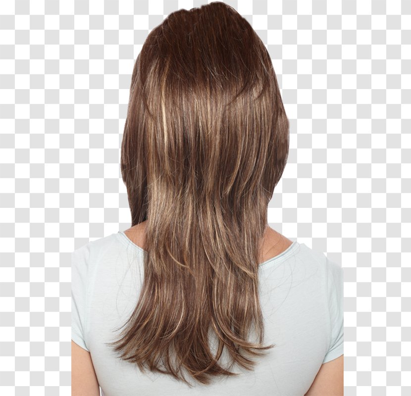 Long Hair Hairstyle Coloring Wig - Bun - Golden Graduation Cap Transparent PNG