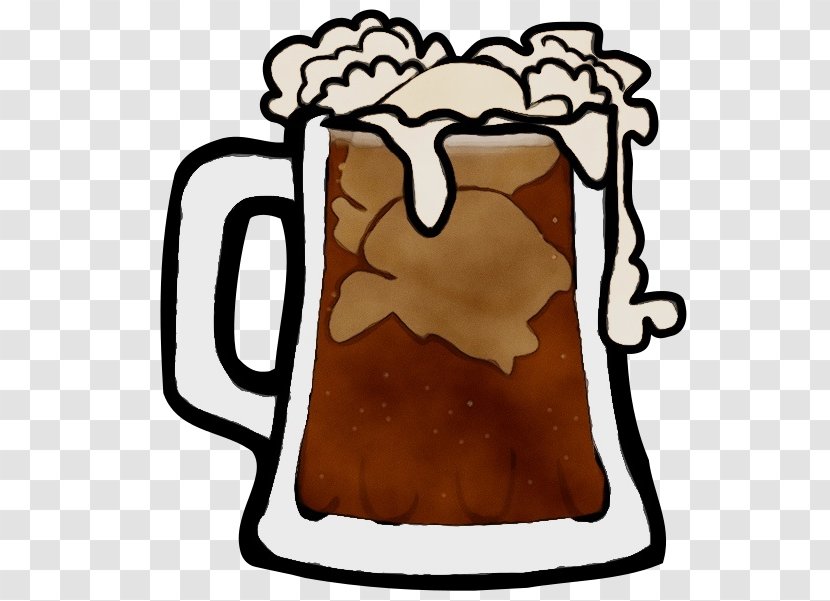 Ice Cream Background - Beer - Drinkware Mug Transparent PNG