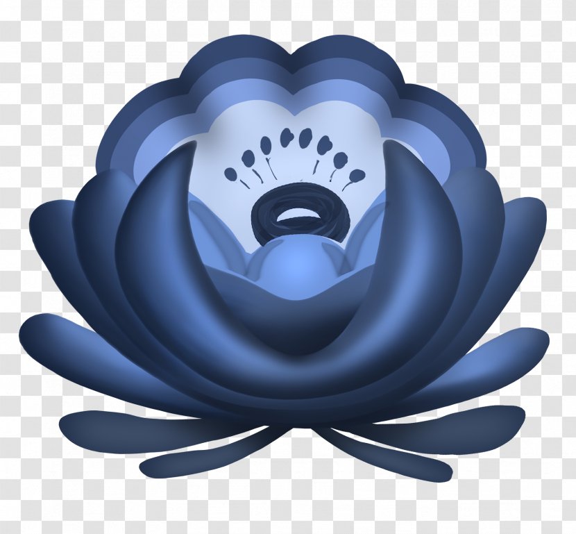 Flower Art - Blue Flowers Transparent PNG