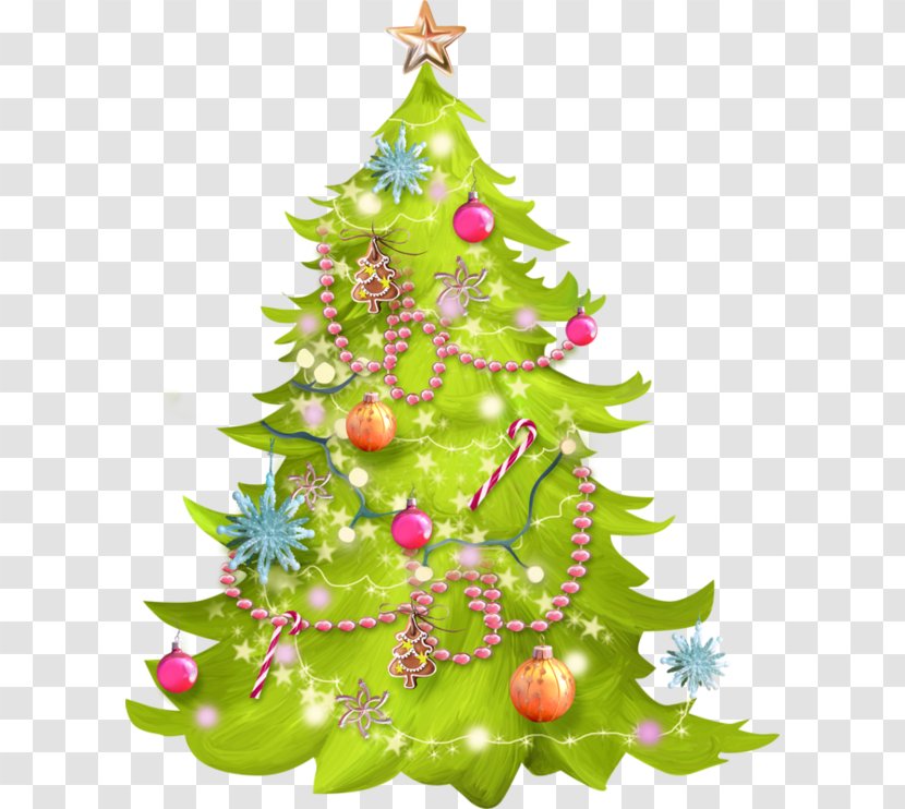 Christmas Tree Santa Claus Ornament Fir - Gift Transparent PNG