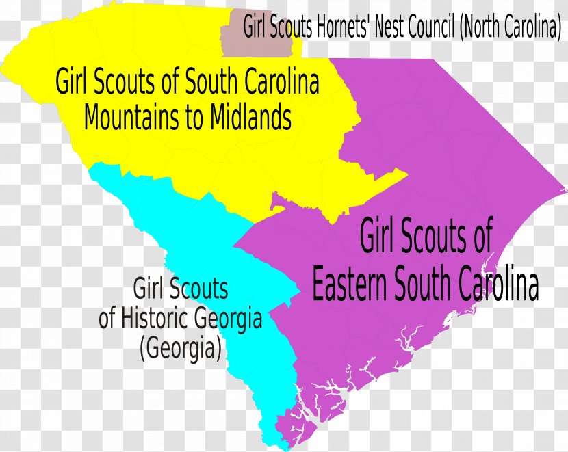 South Carolina Map Brand Line - Diagram Transparent PNG