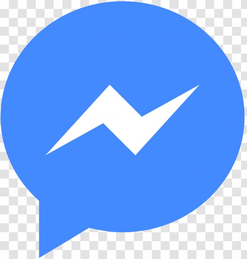 Social Media Facebook Messenger - Blue - All-round Transparent PNG