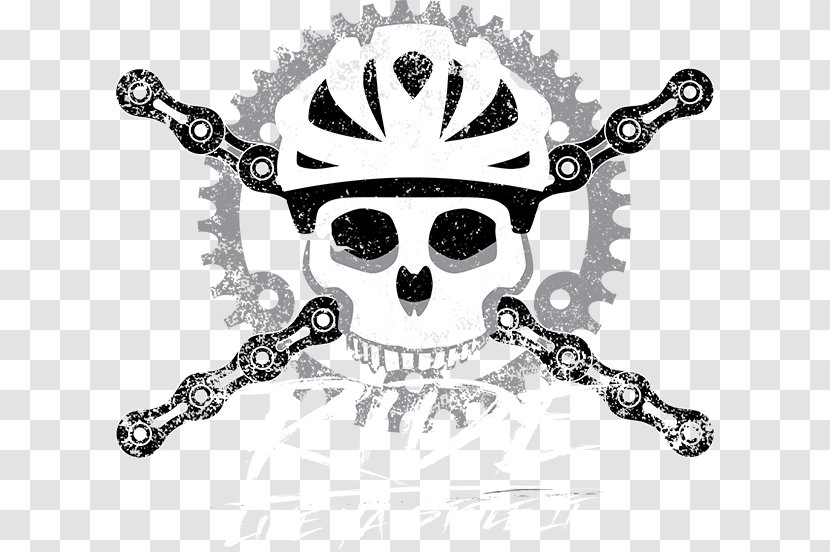 Bicycle Bootleg Canyon Mountain Bike Park Logo Cycling - Skull - Hand Painted Transparent PNG