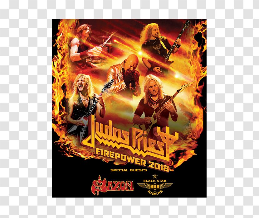 Firepower World Tour Judas Priest Concert Heavy Metal - Poster - Fire Power Transparent PNG