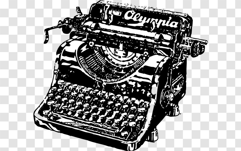 Typewriter Drawing Clip Art - Free Content - Old-Fashioned Cliparts Transparent PNG
