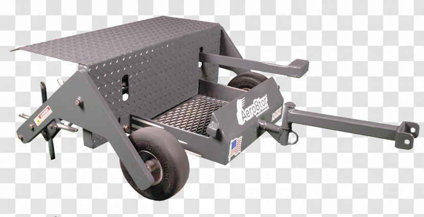 Lawn Aerator Sulky Cart Towing - Mortar Transparent PNG