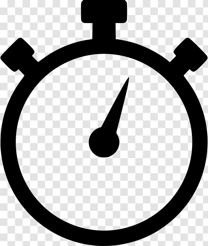 Stopwatch Timer Cohesity - Black And White Transparent PNG