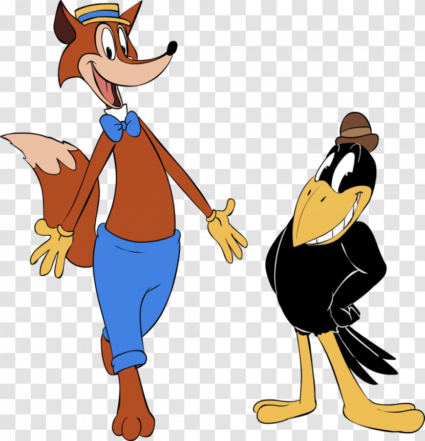 Daffy Duck The Fox And Crow Donald Character - Fictional Transparent PNG